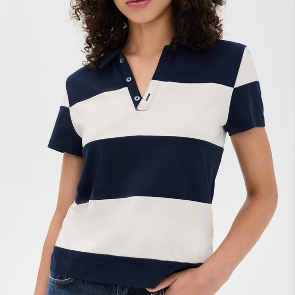 Madewell Pieced Squid Color Block Striped Knit Top medium - Picture 2 of 11